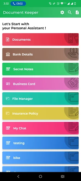 Document Manager smart folder screenshot
